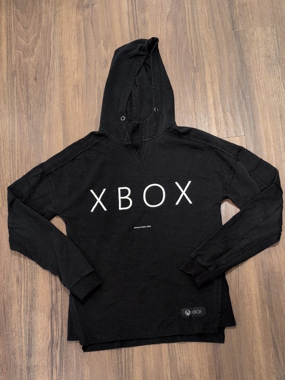 Xbox Microsoft Men's Black Logo Hooded Sweater